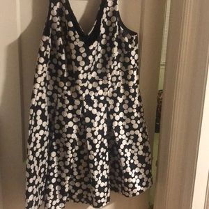 Black and Cream Polka Dot Cocktail dress size 18W